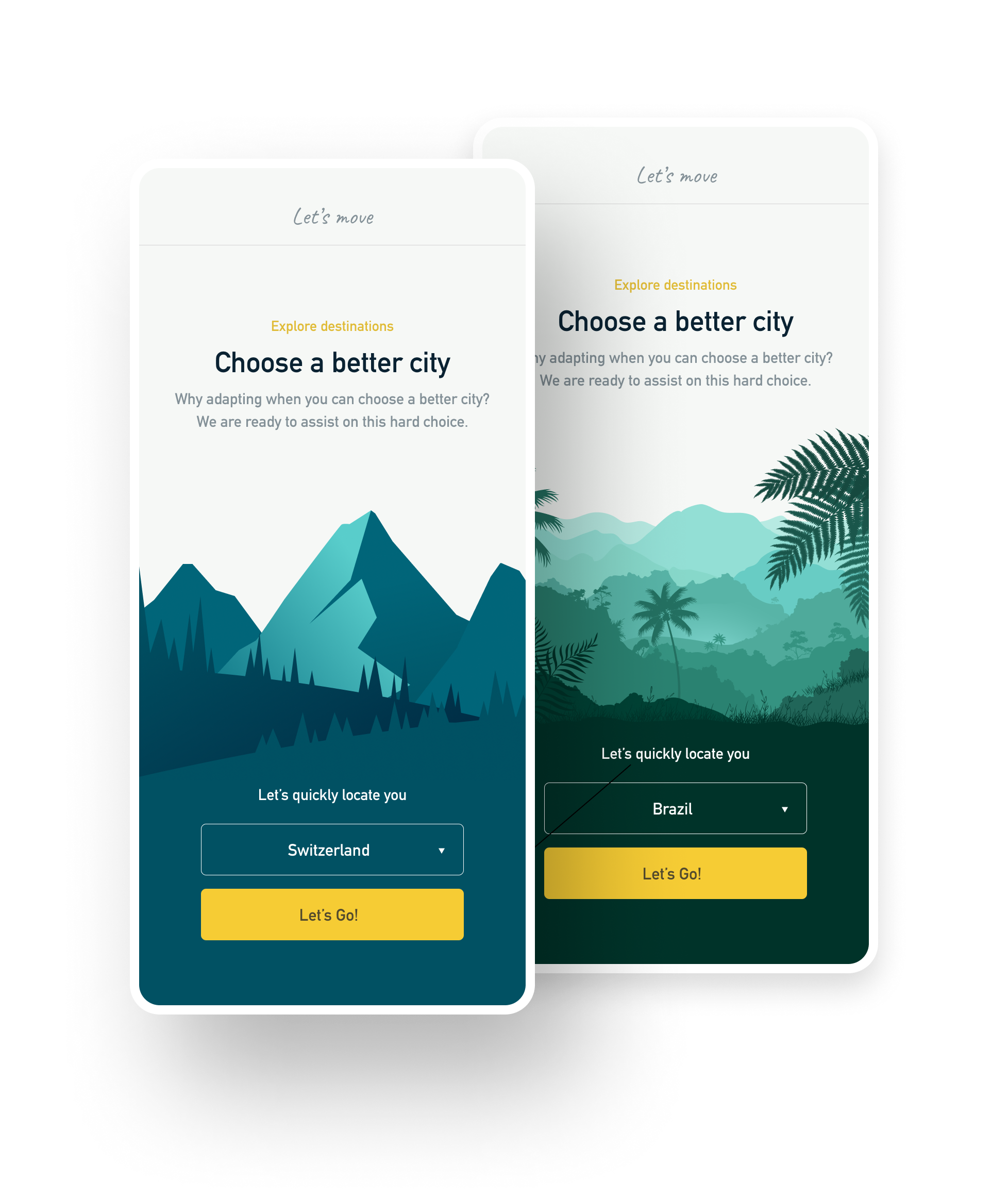 Country Intro Screens